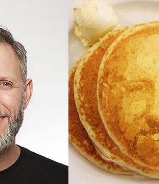 pancake food selfie