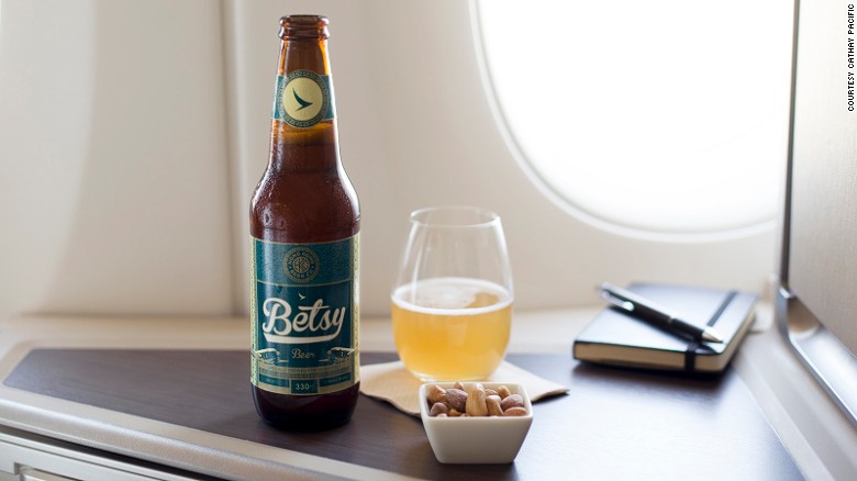 cerveja para beber no avião